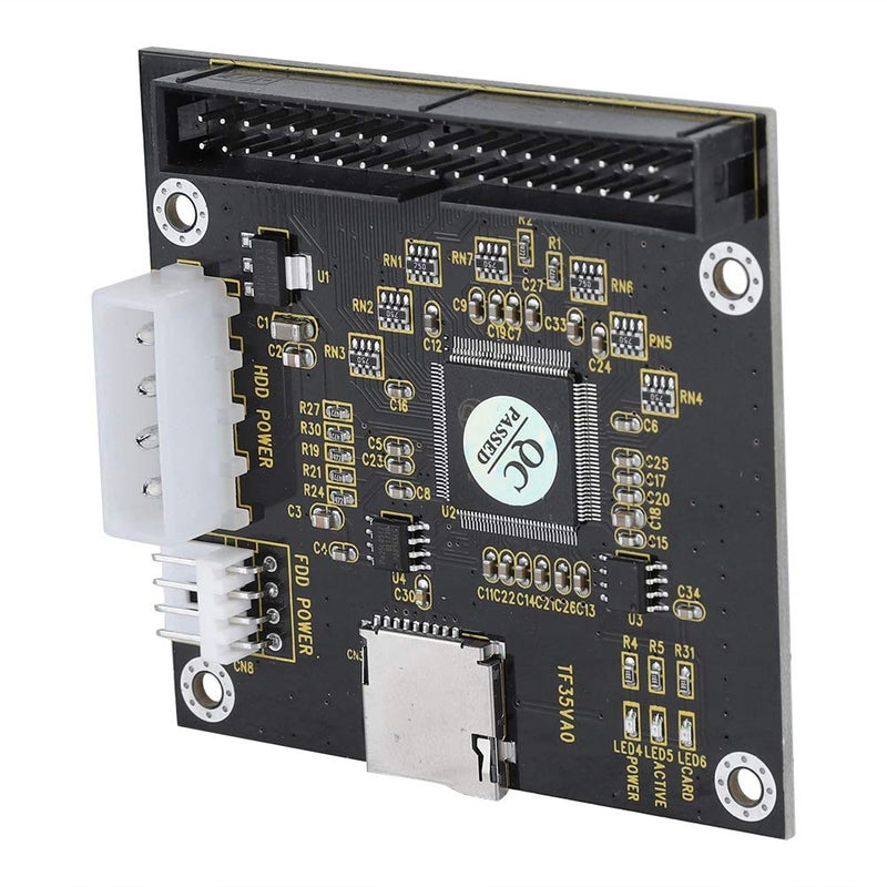 fosa SD,SDHC,SDXC,MMC to IDE 40Pin 3.5in Male Memory Card Adapter, Mute Four Legged Computer Power Connector for DOS,Linux, MMC System Specification 2.0, etc - Image 5